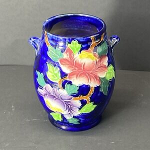 Vintage Mailing Ware Hand Painted Art Pottery Vase England